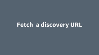 Fetch a discovery URL
 