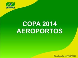COPA 2014 AEROPORTOS Atualização: 07/06/2011 