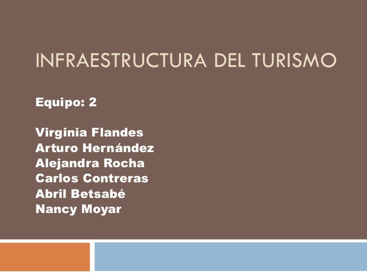 Infraestructura Del Turismo
