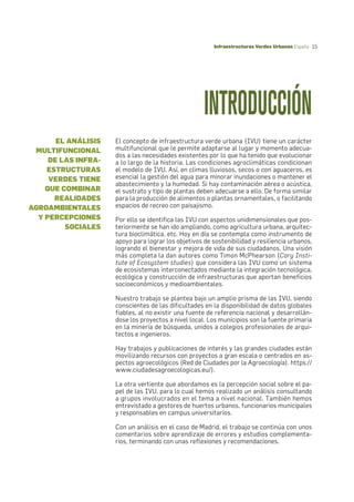 Infraestructuras verdes urbanas en España. Realidades y percepciones. Agricultura urbana multifuncional
