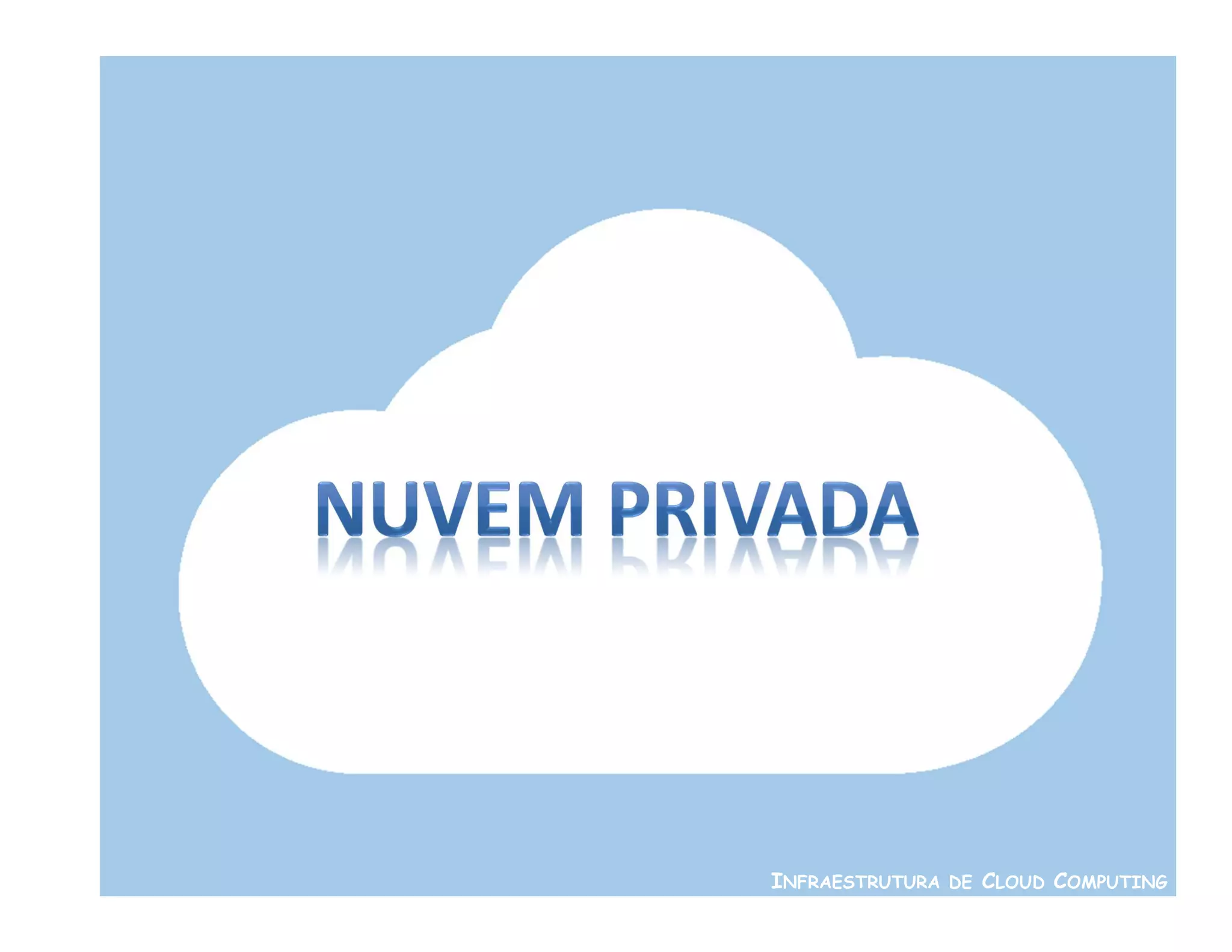 INFRAESTRUTURA DE CLOUD COMPUTING
 