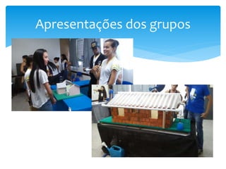 Apresentações dos grupos
 