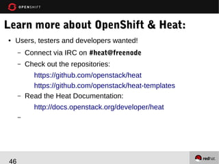OpenStack Heat Engine Architecture

46

 