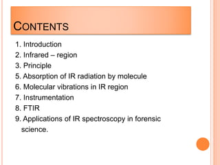 Infrared spectroscopy | PPTX
