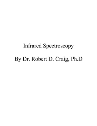 Infrared Spectroscopy

By Dr. Robert D. Craig, Ph.D
 