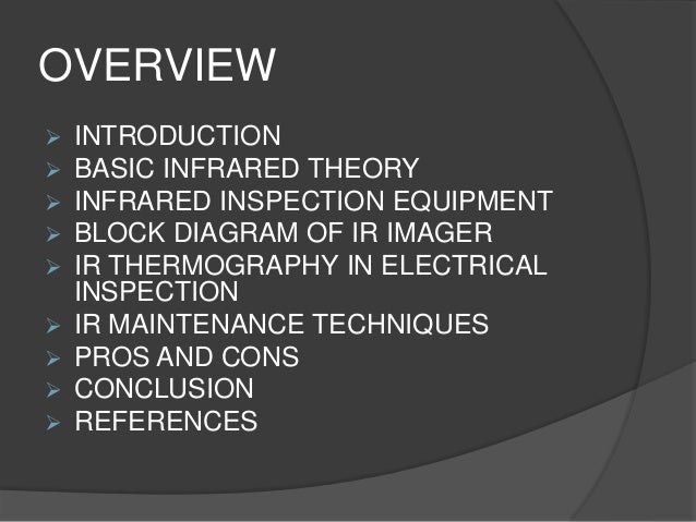 Infrared thermography Infrared thermography
