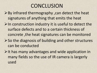 Infrared thermography for damage detection in structural concrete | PPTX