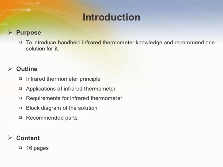 introduction of thermometer