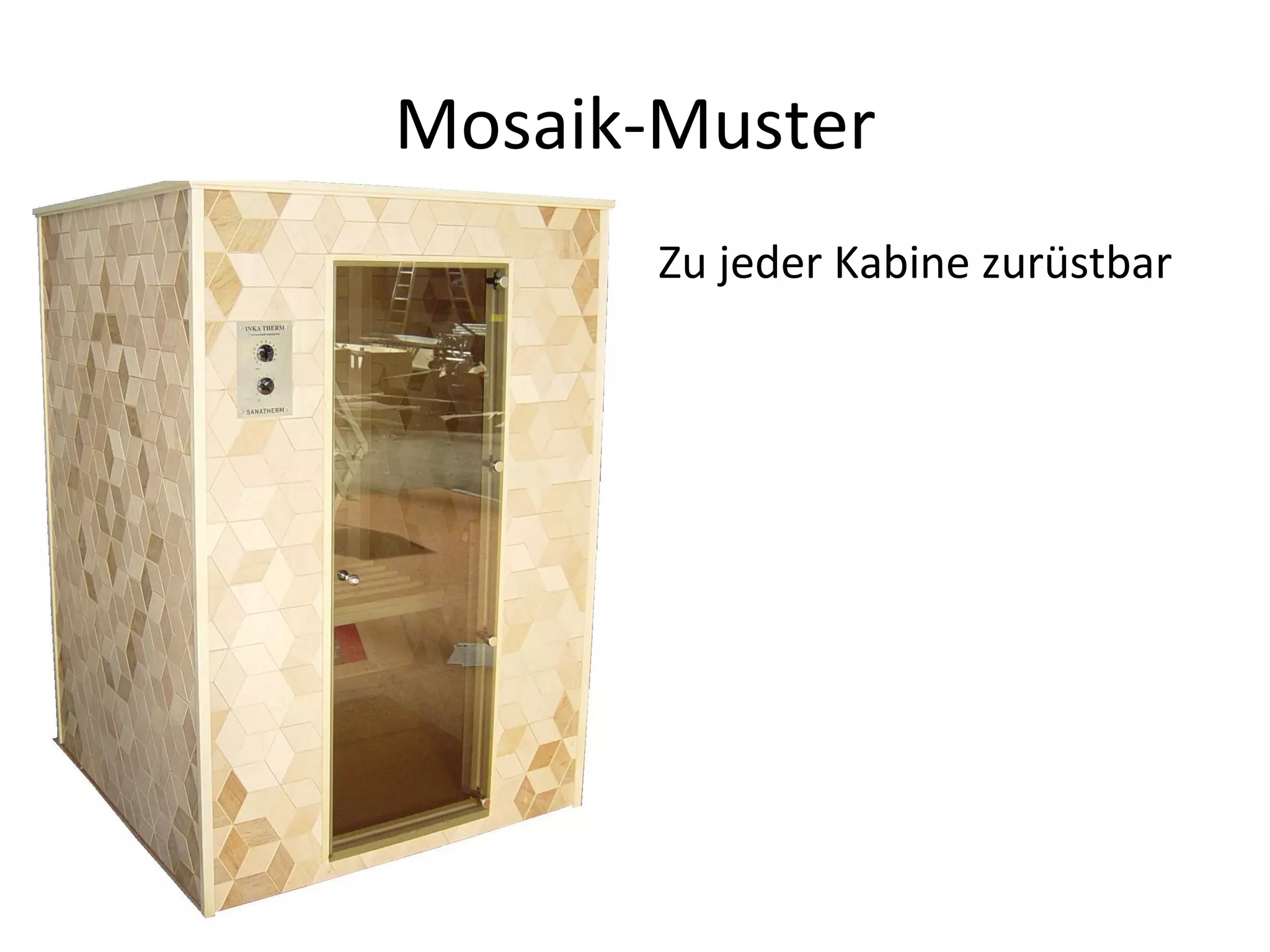 Mosaik-Muster Zu jeder Kabine zurüstbar 