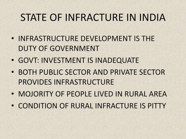 Infrastructure | PPT