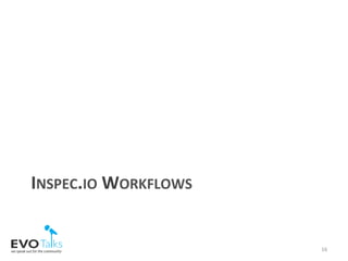 INSPEC.IO	WORKFLOWS	
16	
 