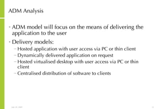 Infrastructure And Application Consolidation Analysis And Design | PPT
