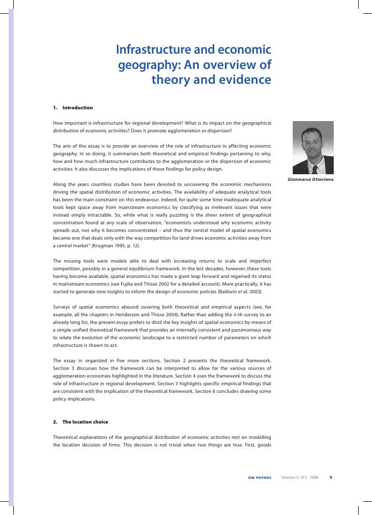 Infrastructure And Economic Geography - 