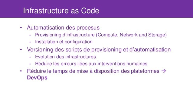 Infrastructure as a code