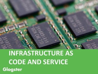 Glogster
INFRASTRUCTURE	AS	
CODE	AND	SERVICE	
 