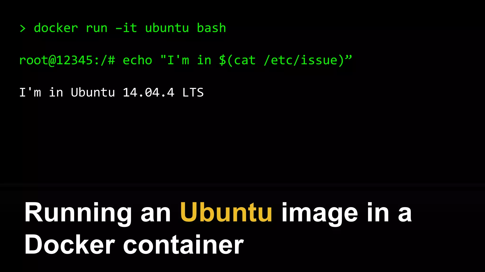 Like an isolated process that
happens to be an entire OS
 