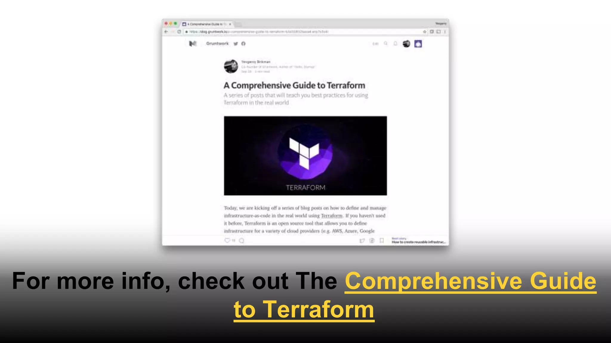 > terraform destroy
aws_instance.example: Refreshing state... (ID: i-f3d58c70)
aws_elb.example: Refreshing state... (ID: example)
aws_elb.example: Destroying...
aws_elb.example: Destruction complete
aws_instance.example: Destroying...
aws_instance.example: Destruction complete
Apply complete! Resources: 0 added, 0 changed, 2 destroyed.
Use the destroy command to
delete all your resources
 
