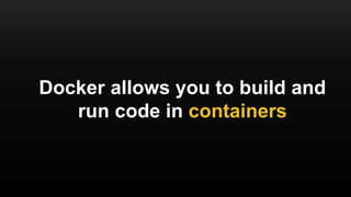 1. Docker
2. Terraform
3. ECS
4. Recap
Outline
 
