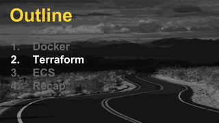 > docker-compose up
Starting infrastructureascodetalk_sinatra_backend_1
Recreating infrastructureascodetalk_rails_frontend_1
sinatra_backend_1 | INFO WEBrick 1.3.1
sinatra_backend_1 | INFO ruby 2.2.4 (2015-12-16)
sinatra_backend_1 | Sinatra has taken the stage on 4567
rails_frontend_1 | INFO WEBrick 1.3.1
rails_frontend_1 | INFO ruby 2.3.0 (2015-12-25)
rails_frontend_1 | INFO WEBrick::HTTPServer#start: port=3000
Run your entire dev stack with one
command
 