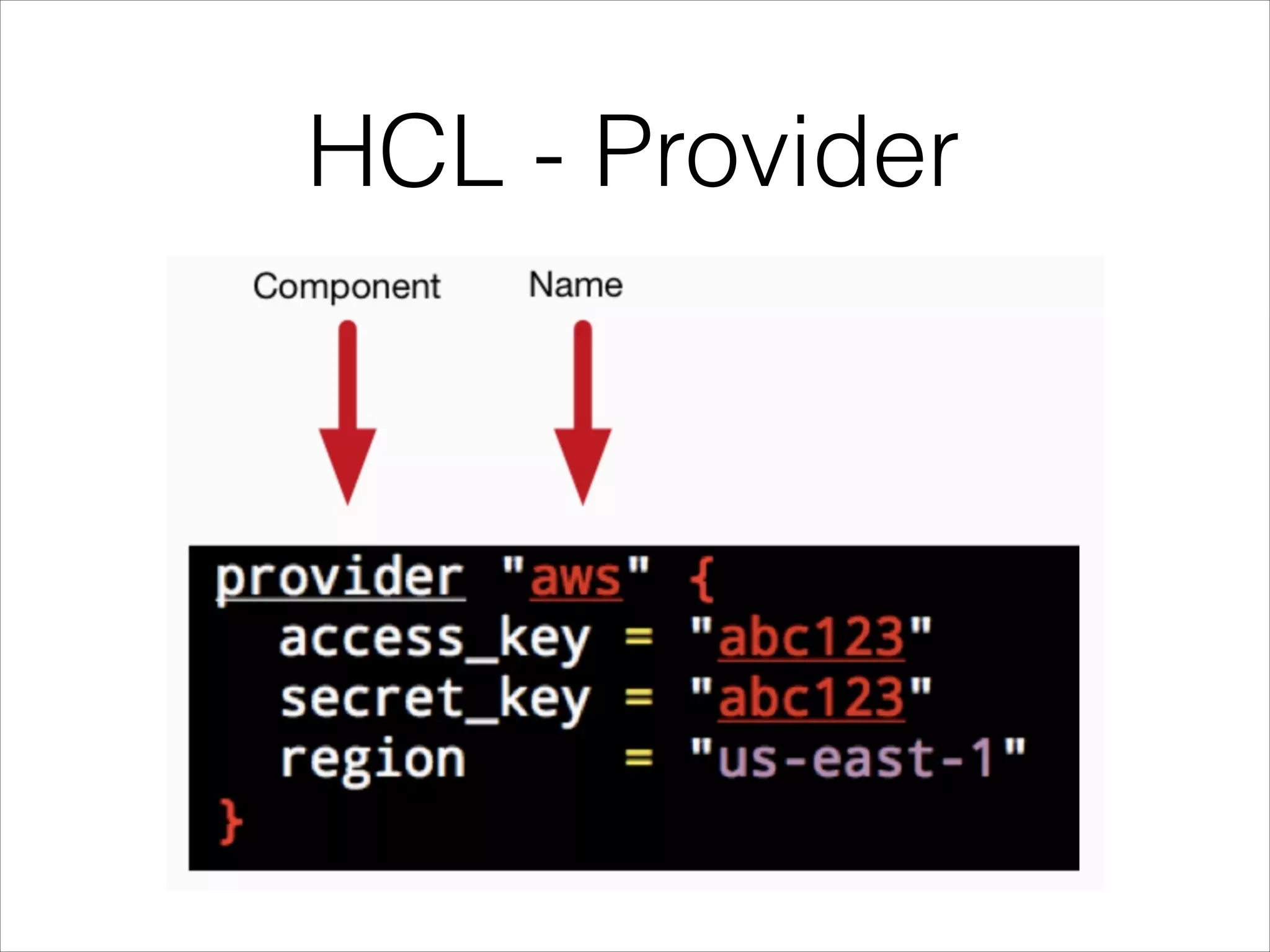 HCL - Provider
 