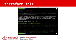terraform init
 