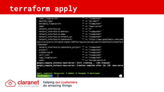 terraform apply
 