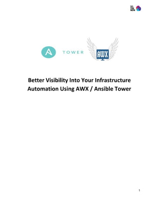 Better Visibility Into Your Infrastructure
Automation Using AWX / Ansible Tower
1
 