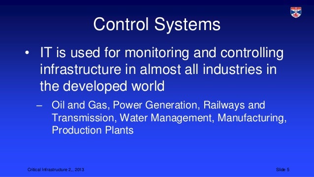 Infrastructure control