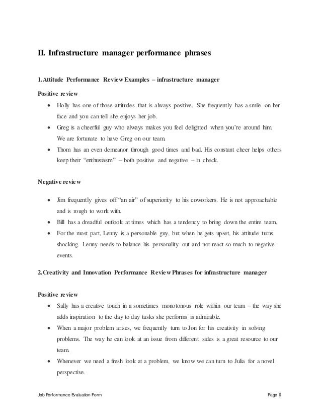 infrastructure manager job description