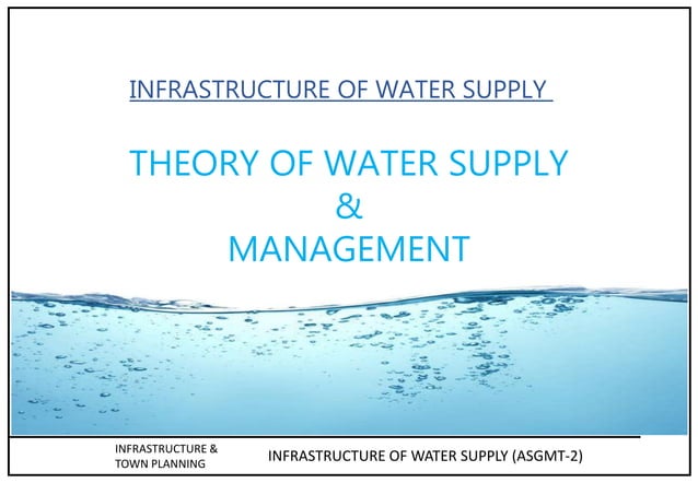 infrastructure-of-water-supply-ppt