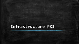 Infrastructure PKI
 