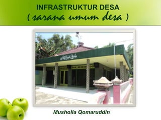 Musholla Qomaruddin
INFRASTRUKTUR DESA
( sarana umum desa )
 