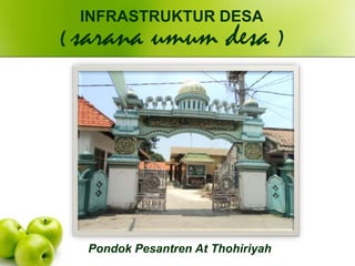Pondok Pesantren At Thohiriyah
INFRASTRUKTUR DESA
( sarana umum desa )
 