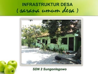 SDN 2 Sungonlegowo
INFRASTRUKTUR DESA
( sarana umum desa )
 