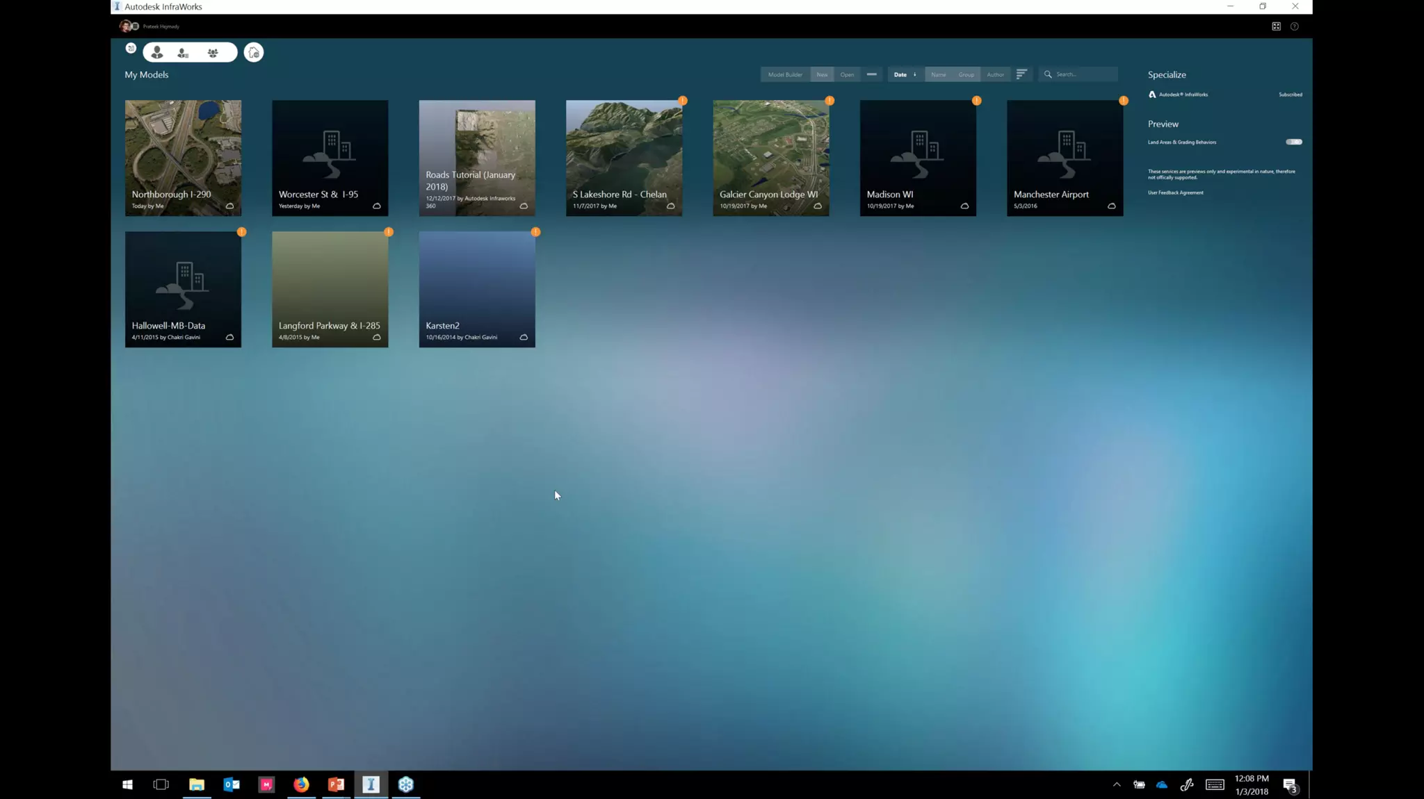InfraWorks 2018.2 - Enhancements to road modeling and quantities
