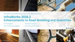 InfraWorks 2018.2 - Enhancements to road modeling and quantities