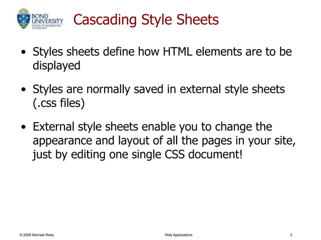 INFT132 093 05 Cascading Style Sheets | PPT