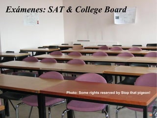 Exámenes: SAT & College Board

Photo: Some rights reserved by Stop that pigeon!

 