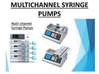MULTICHANNEL SYRINGE
PUMPS
 
