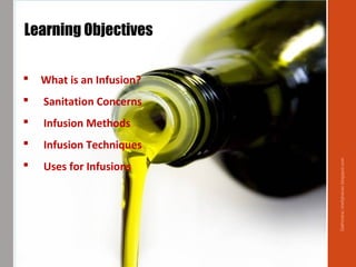 Infusion Method Infusions: www.chefqtrainer.blogspot.com