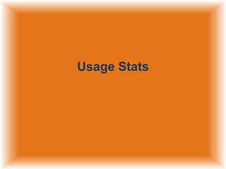 Usage Stats

 