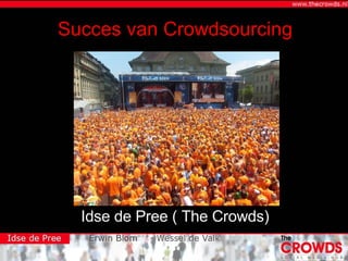 Idse de Pree ( The Crowds) Succes van Crowdsourcing 