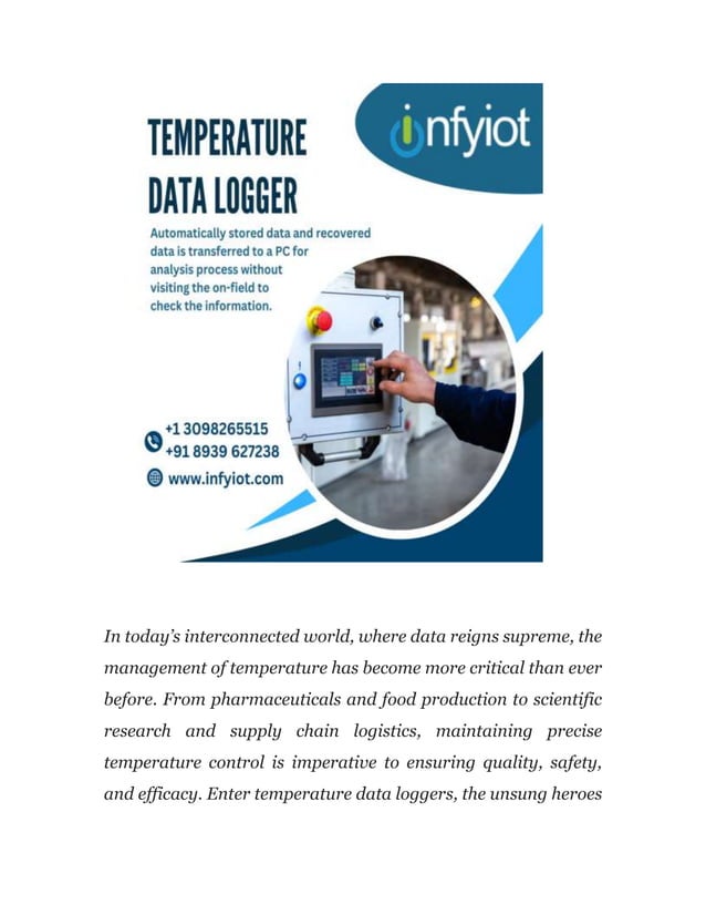 Streamlining Temperature Management A Deep Dive into Data Loggers PDF