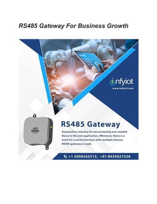 RS485 Gateway For Business Growth
 