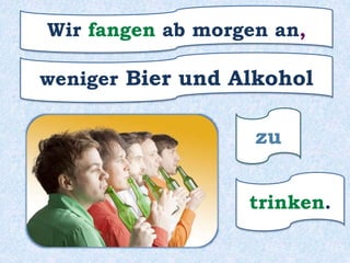 mit dem Rauchen
Peter versucht seit Jahren,
aufzuhören.
 