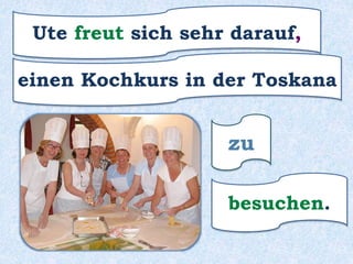 zu
musizieren.
jeden Tag zwei Stunden
Sara kann nicht darauf verzichten,
 