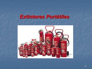 32 
Extintores Portátiles 
 
