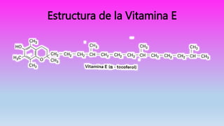 Estructura de la Vitamina E
 
