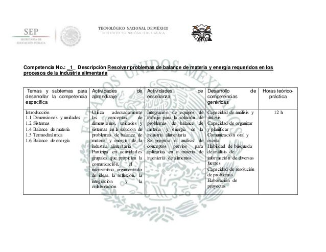 Ingenieria De Alimentos