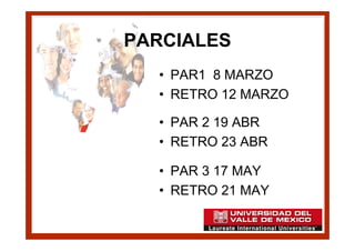 PARCIALES
  • PAR1 8 MARZO
  • RETRO 12 MARZO

  • PAR 2 19 ABR
  • RETRO 23 ABR

  • PAR 3 17 MAY
  • RETRO 21 MAY
 